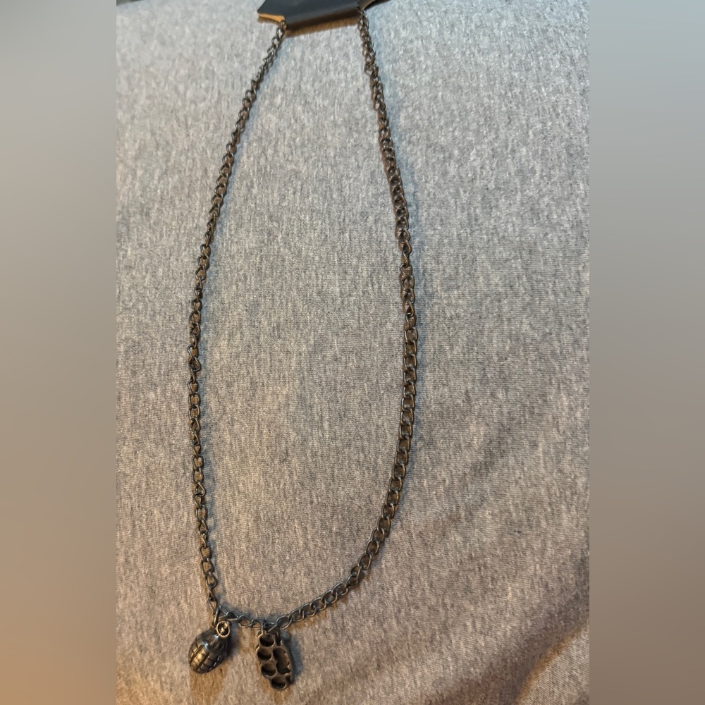 Weapon Necklace with Charms NWT